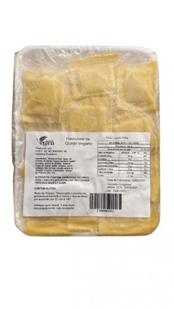 RAVIOLONE DE QUEIJO VEGANO LA PASTA VEGANA 500G