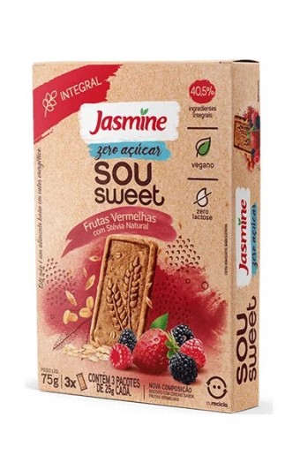 BISCOITO FRUTAS VERMELHAS 75G JASMINE