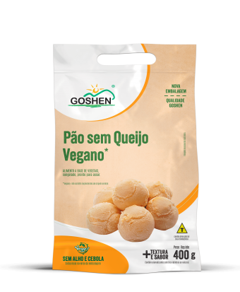 PAO SEM QUEIJO VEGANO - 400g- GOSHEN