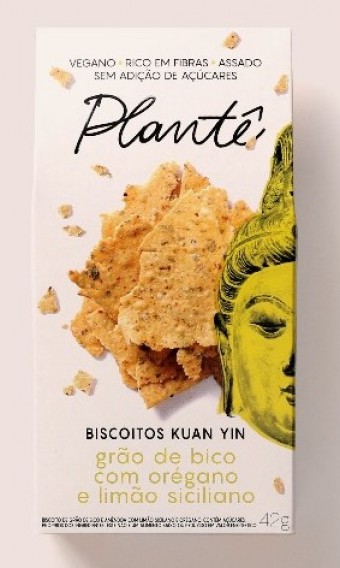 BISCOITO GRÃO DE BICO COM OREGANO E LIMÃO SICILIANO 42G PLANTÊ