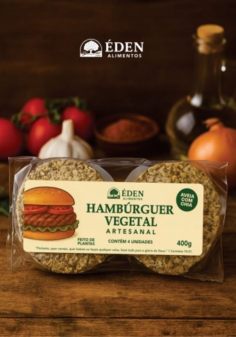 HAMBURGUER VEGETAL  -400G - ÉDEN