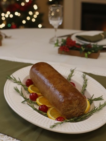 PRESUNTO DEFUMADO VEGANO "TENDER" 900G - GOSHEN