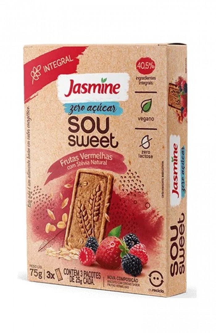 BISCOITO FRUTAS VERMELHAS 75G JASMINE