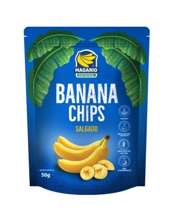 BANANA CHIPS SALGADO MAGARIO 50G