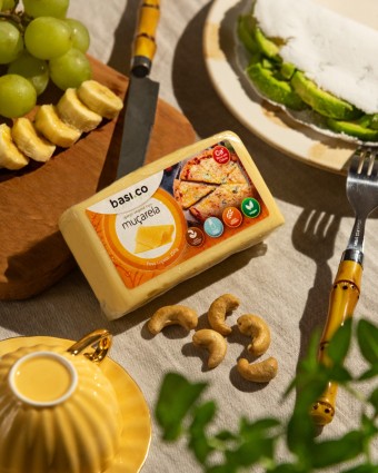 QUEIJO VEGETAL TIPO MUÇARELA 250G BASI.CO