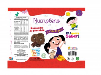ROSQUINHA INTEGRAL DE CHOCOLATE - 30G - SHOW DA LUNA