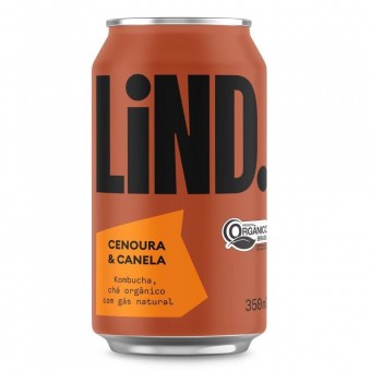 KOMBUCHA CENOURA E CANELA - 350ML - LiND