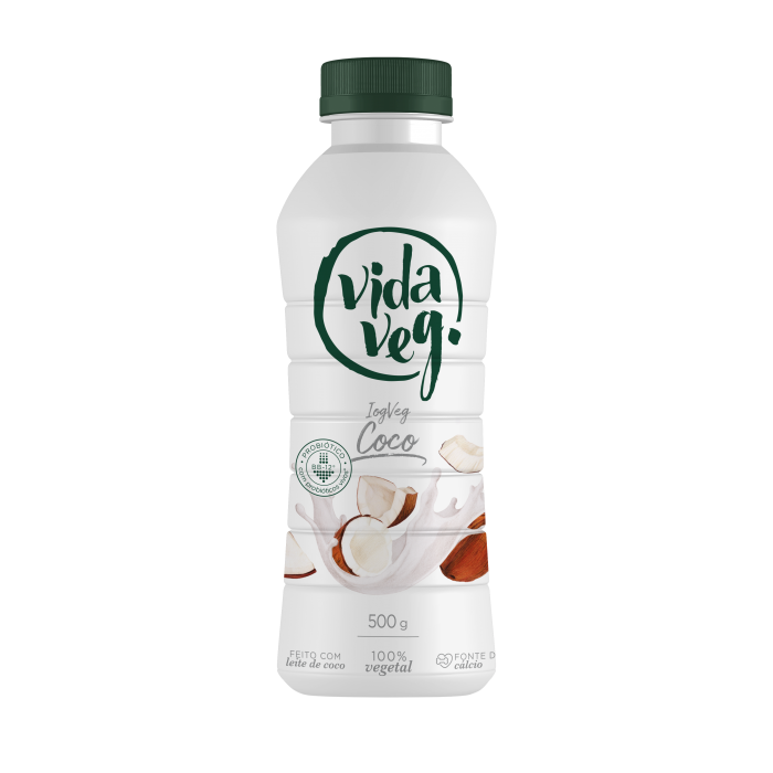 IOGURTE COCO NATURAL COM PROBIOTICO - 500ML - VIDAVEG