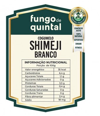 SHIMEJI BRANCO - 200G - FUNGO DE QUINTAL - SOB ENCOMENDA