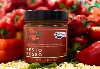 MOLHO PESTO ROSSO ORGÂNICA - 190G - SOLARIUS