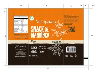SNACK DE MANDIOCA PIZZA - 30G - NUTRIPLENO