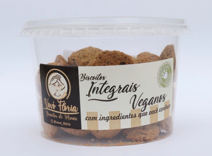 BISCOITO DE MINAS INTEGRAL DE BANANA, AVEIA E MELADO - 250G - VOVÓ FLÓRIA