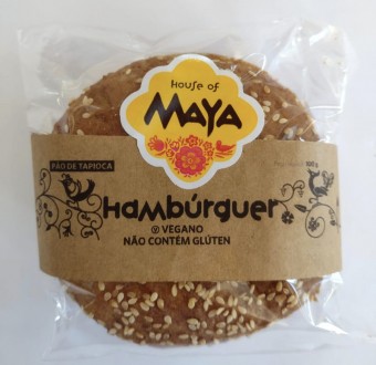 PÃO DE HAMBURGUER VEGANO - 100G - HOUSE OF MAYA
