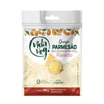 QUEIJO PARMESÃO RALADO CASTANHA-DE-CAJU - 50GR - VIDAVEG