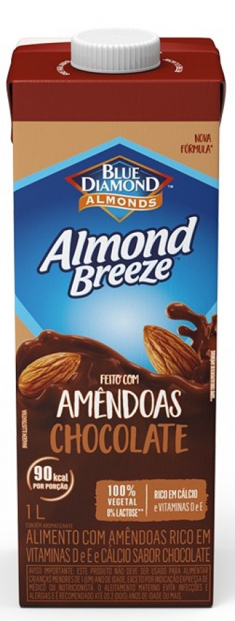 LEITE DE AMÊNDOAS CHOCOLATE 1L ALMOND BREEZE