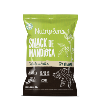 SNACK INTEG MANDIOCA COM CEBOLA E SALSA - 30G - NUTRIPLENO
