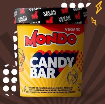 SORVETE POTE CANDY BAR - 473ML  - MONDO