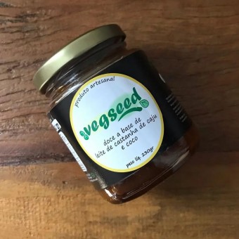 DOCE DE LEITE DE COCO E CASTANHA VEG - 230G - VEGSEED