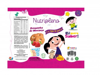 ROSQUINHA INTEGRAL DE MORANGO - 30G - SHOW DA LUNA
