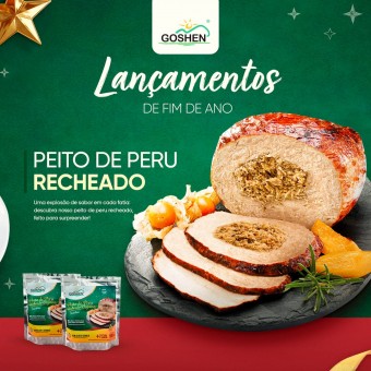 PEITO DE PERU RECHEADO VEGANO 900G - GOSHEN