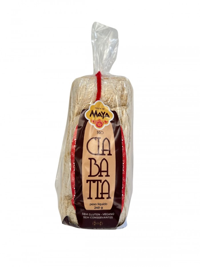 PÃO CIABATTA 2 UNIDADES - 240G - HOUSE OF MAYA