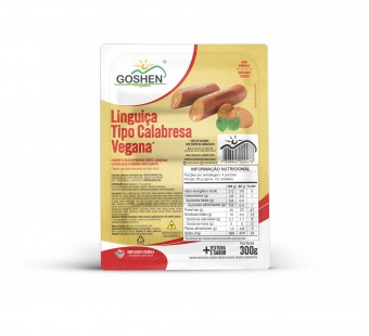 VEGGES LINGUIÇA "CALABRESA" DE SOJA - 300G - GOSHEN