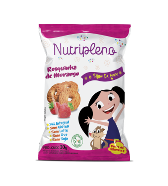 ROSQUINHA INTEGRAL DE MORANGO - 30G - SHOW DA LUNA
