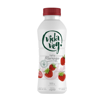 IOGURTE COCO COM MORANGO COM PROBIOTICO - 500ML - VIDAVEG