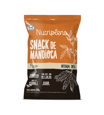 SNACK DE MANDIOCA PIZZA - 30G - NUTRIPLENO