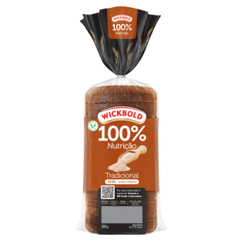 PÃO DE FORMA 100% NUTRIÇÃO TRADICIONAL 350G WICKBOLD
