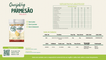 QUEIJO PARMESÃO RALADO CASTANHA-DE-CAJU - 50GR - VIDAVEG