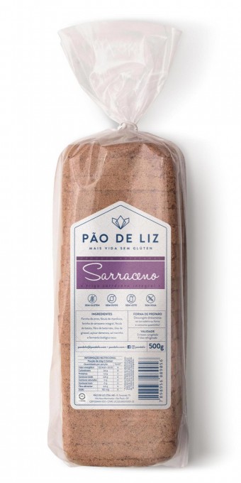 PÃO SARRACENO - 500G - PÃO DE LIZ