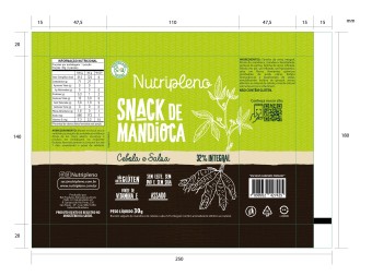 SNACK INTEG MANDIOCA COM CEBOLA E SALSA - 30G - NUTRIPLENO