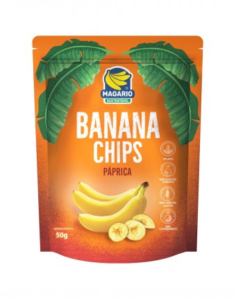 BANANA CHIPS PÁPRICA  50G MAGARIO