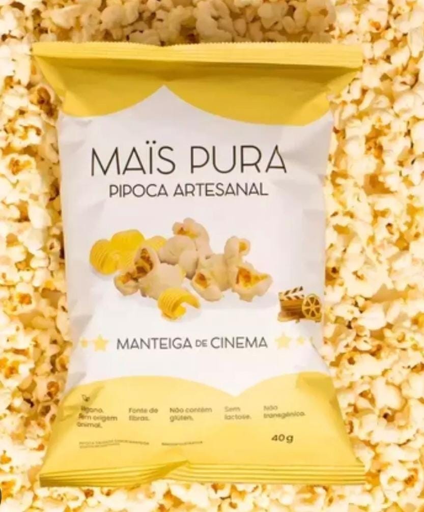 PIPOCA SABOR MANTEIGA DE CINEMA - 40G - MAIS PURA | NOA